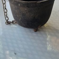 Beautiful Vintage Mini Cast Iron Cauldron 