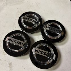 Set of 4 Wheel Center Cap Hub Covers 60mm/2.36" black color FITS FOR CAR NISSAN