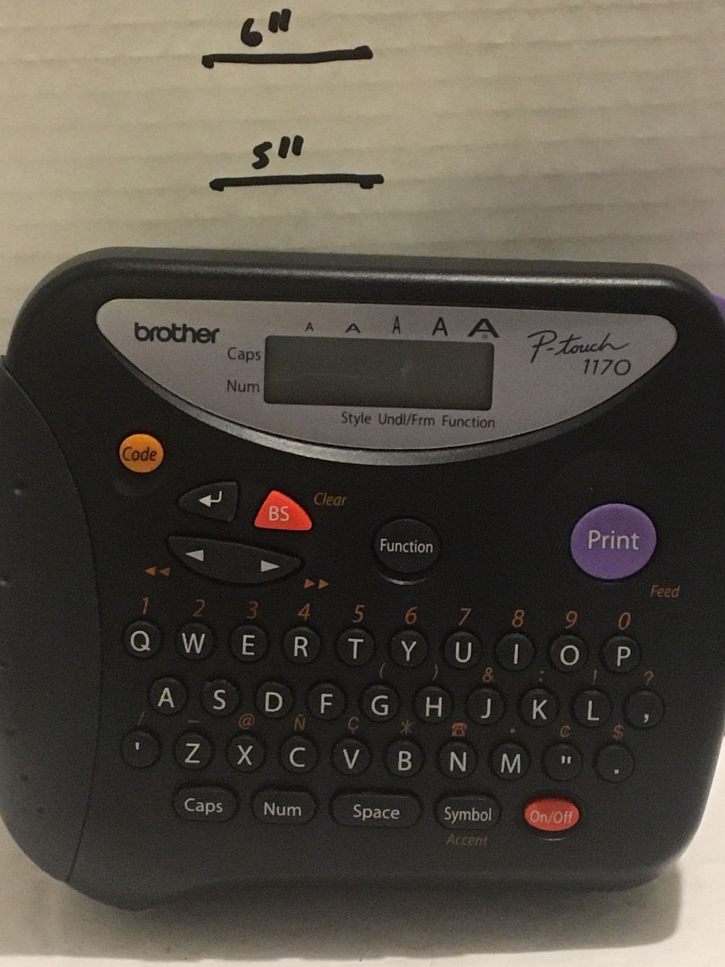 Brother P-Touch 1170 Label Maker