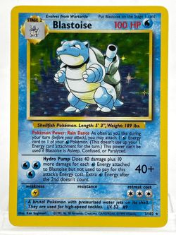 Pokémon TCG Base Set Blastoise 2 Holo English
