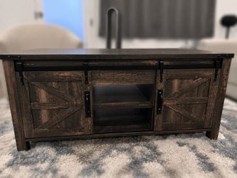 Farmhouse Lift Top Coffee Table, Rustic Center Table, Lifting Tabletop - Dark Rustic Oak 48”