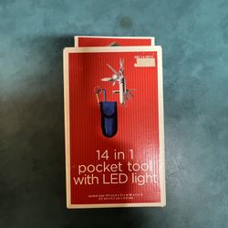 14 In Pocket Tool With LED Lights 