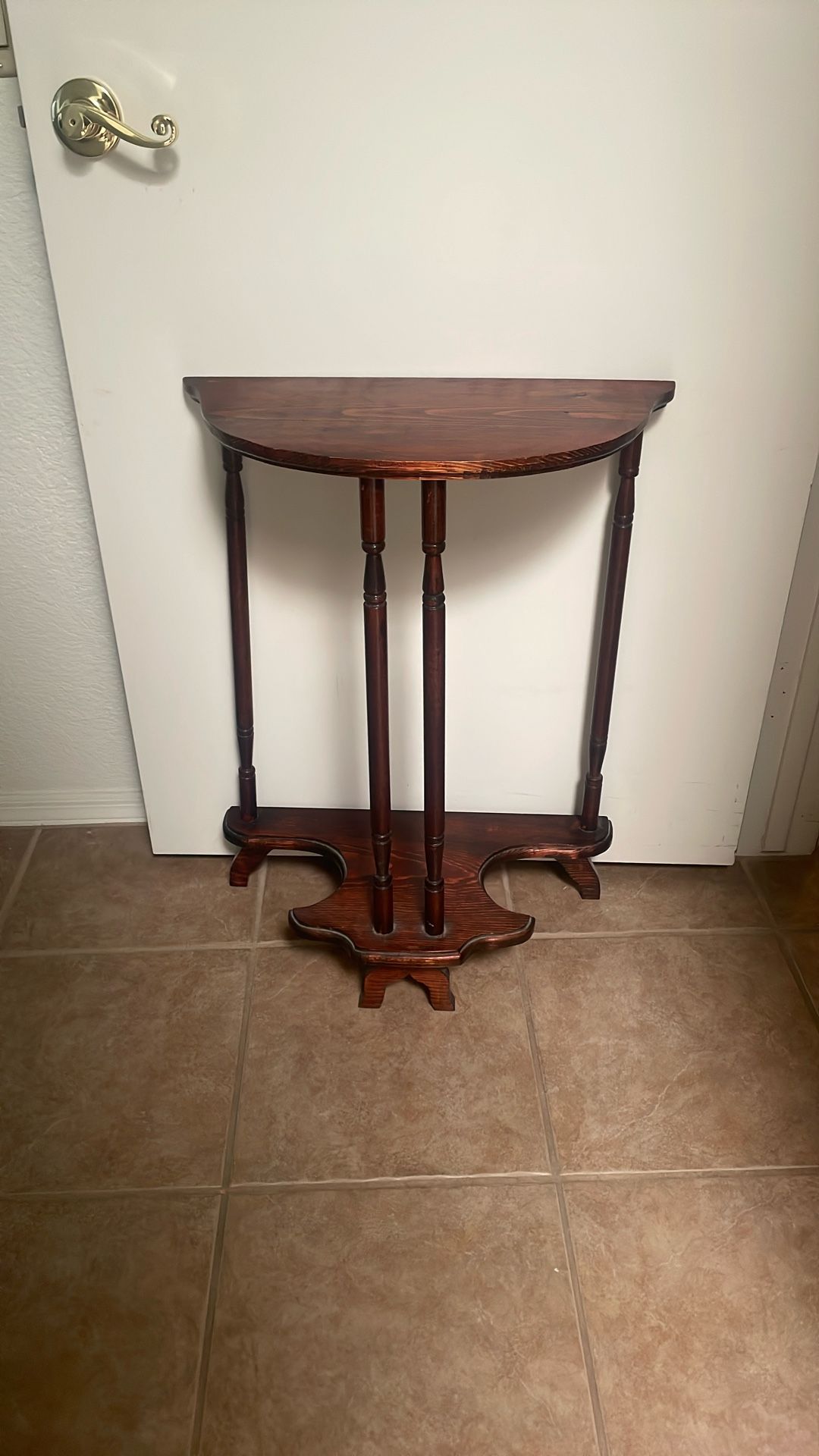 Vintage Half Moon Table