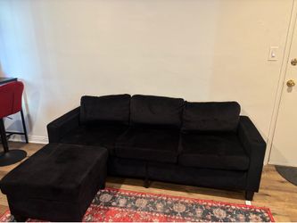Black L Shape Couch