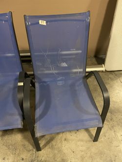 Blue Patio Chairs