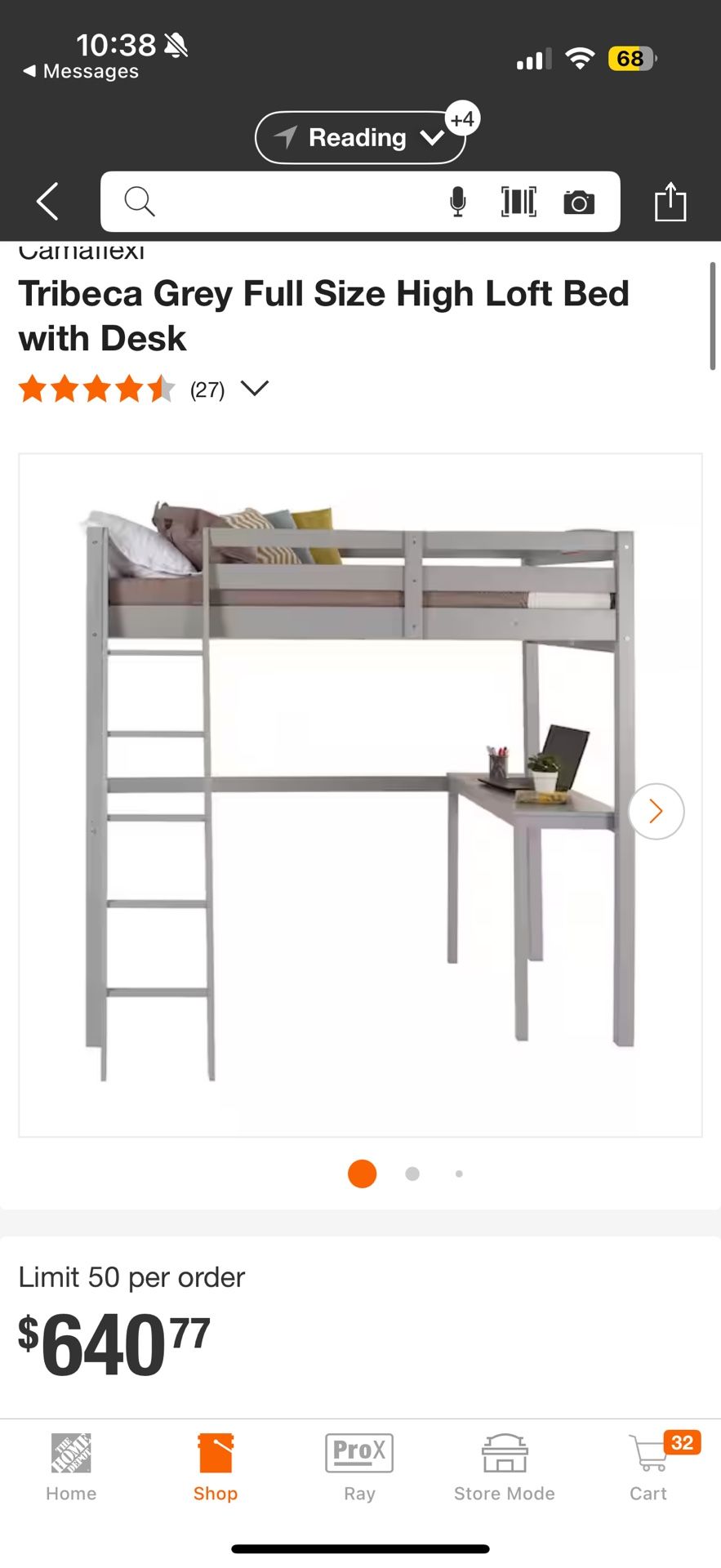 Bunk Bed With Desk