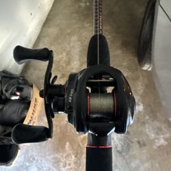 Abu Garcia Revo SX with Ugly Stick Rod.