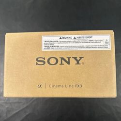 Sony FX3 cinema line full frame camera 