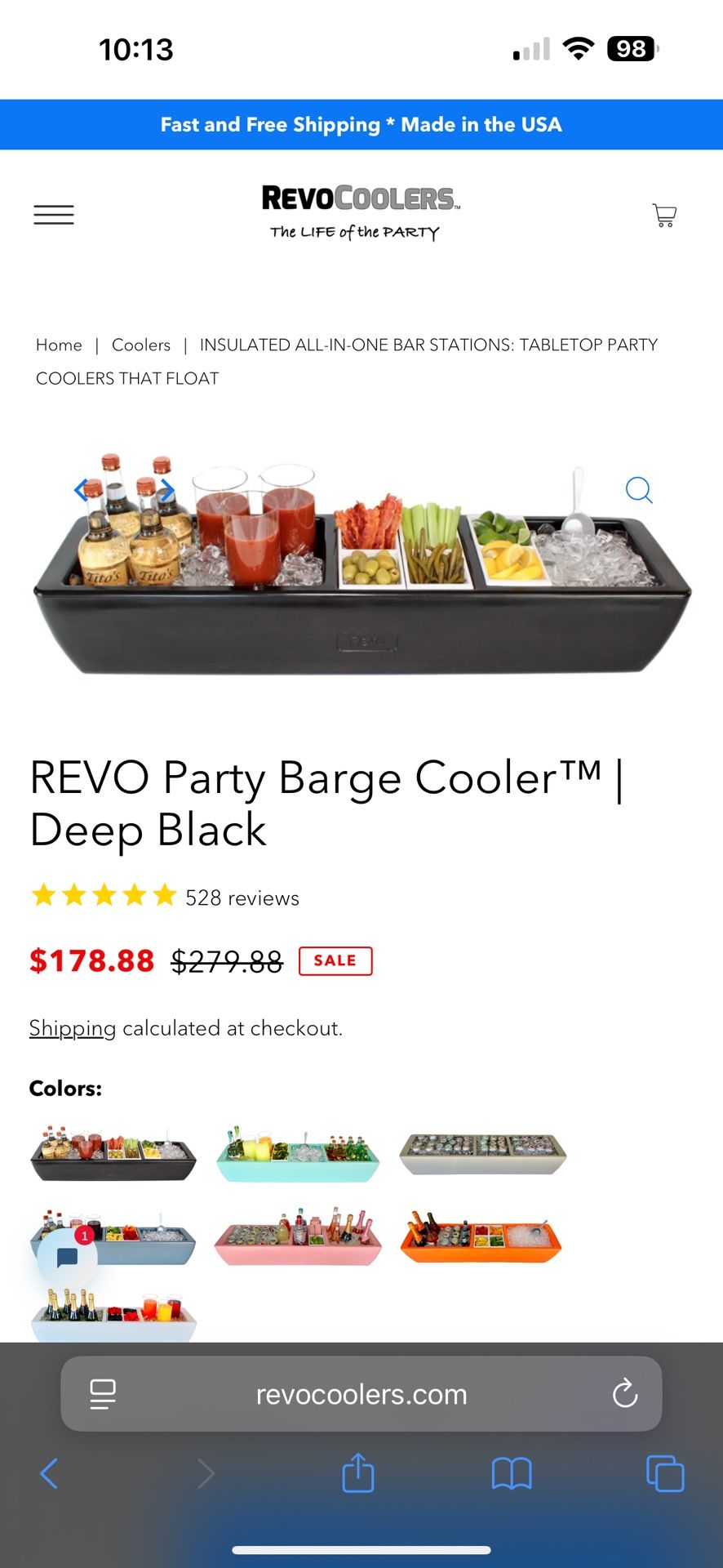 REVO Party Barge Cooler™ | Deep Black