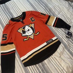 Rare Men's Anaheim Ducks Fanatics Orange Home Breakaway Ryan Getzlaf Jersey