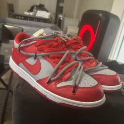 Off-White Dunks (Red & Grey)  