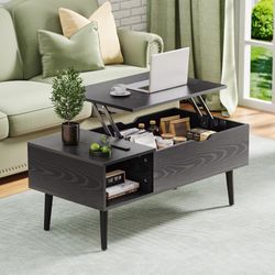 Lift Top Coffee Tables 39.37"x19.7" Wood
