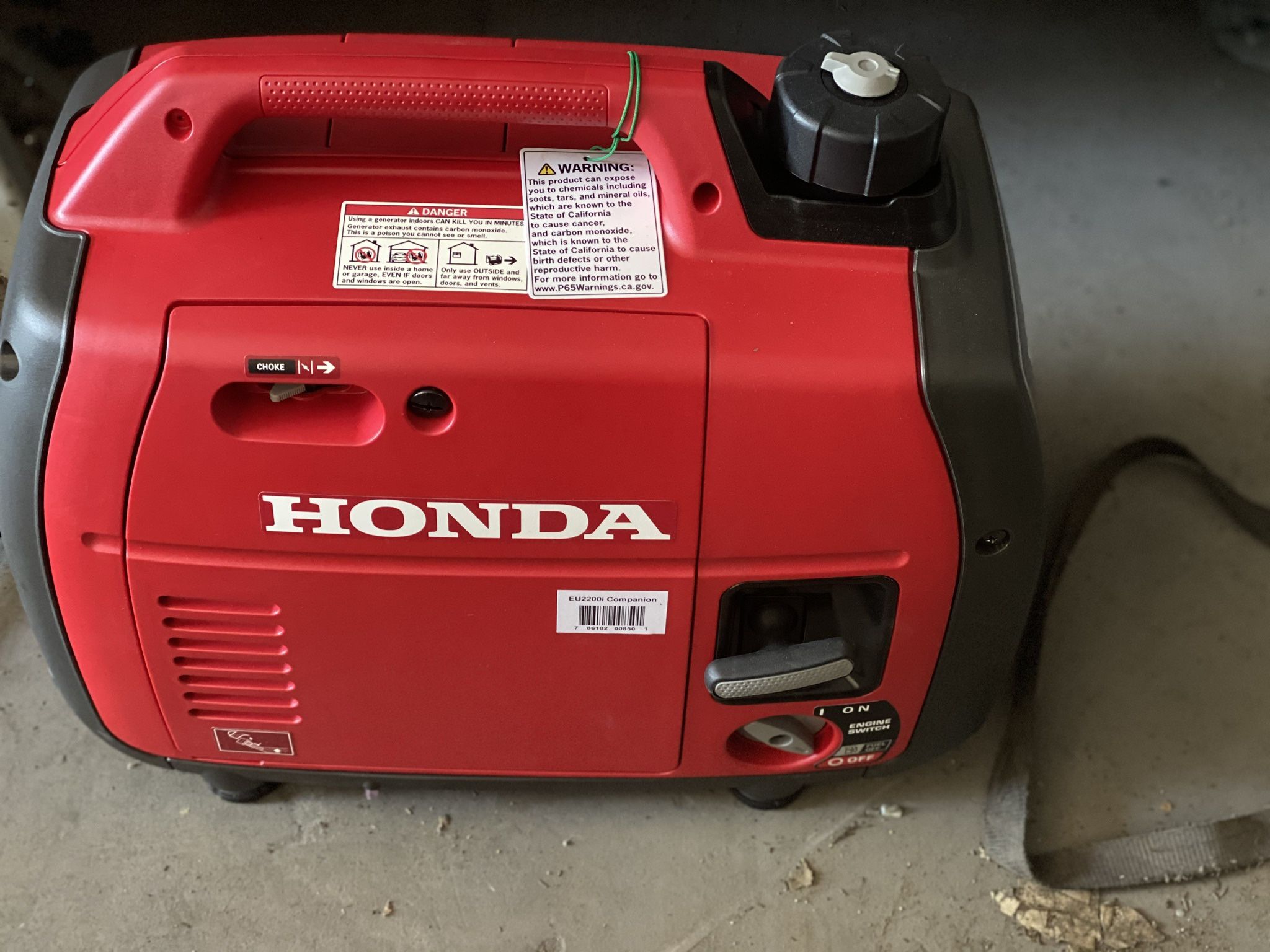 Honda 2200 Generator New Just One Test Start for Sale in Ceres, CA