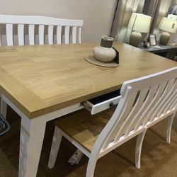 Dining Table And Double Chairs 