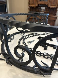 Wrought Iron Hanging Pan & Pot Rack  (Longwood - Markham Woods Corridor)