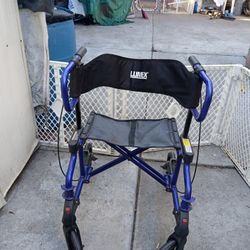 Foldable Rollator Walker With Seat
