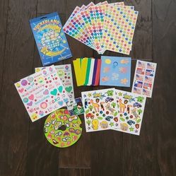 NEW Lot of Tons of Stickers and Sticker Book