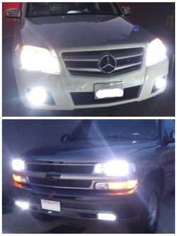 2pcs Car/Auto LED 8000LM 6500K*6 Months Warranty*Headlight Bulbs Low, High, Fog, Daytime, Luces Led, 9005, 9006, 9012, H1, H3, H7, H11, H4, 9007, H13