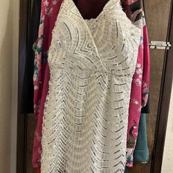 Court Wedding Dress Sequin 