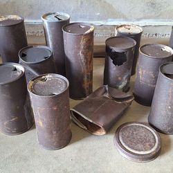 Antique cans