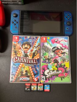 Switch console bundle with 6 games