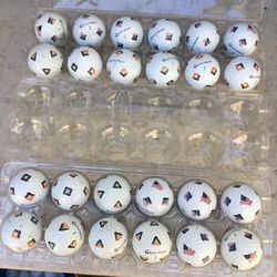2 dozen Taylormade pix golf balls mix tp5 and tp5x and mix of patterns all in great clean playable condition, not water balls.  