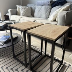 Beautiful Solid Wood End Tables (Set of 2)
