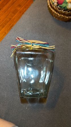 Clear Glass Decorative Jar with Stopper Lid