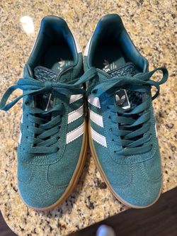 Adidas Gazelle Teal Suede Sneakers