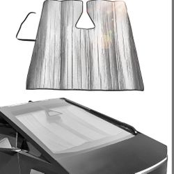 JOYTUTUS Windshield Sun Shade Compatible With Cybertruck 2023 2024 2025 Accessories, Car Sun Visor Shade, Sunshade For Car Front Windows Windshield, F