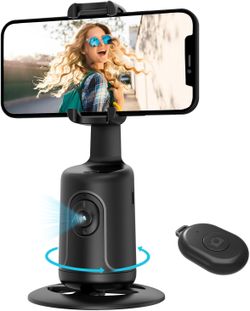 Auto Face Tracking Tripod, 360° Rotation Body Phone Camera Mount Smart Shooting
