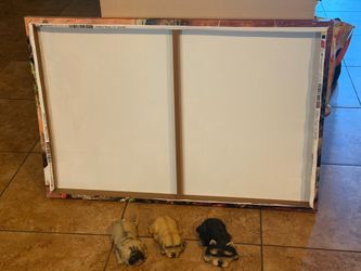 Wall canvas w/3 mini dogs