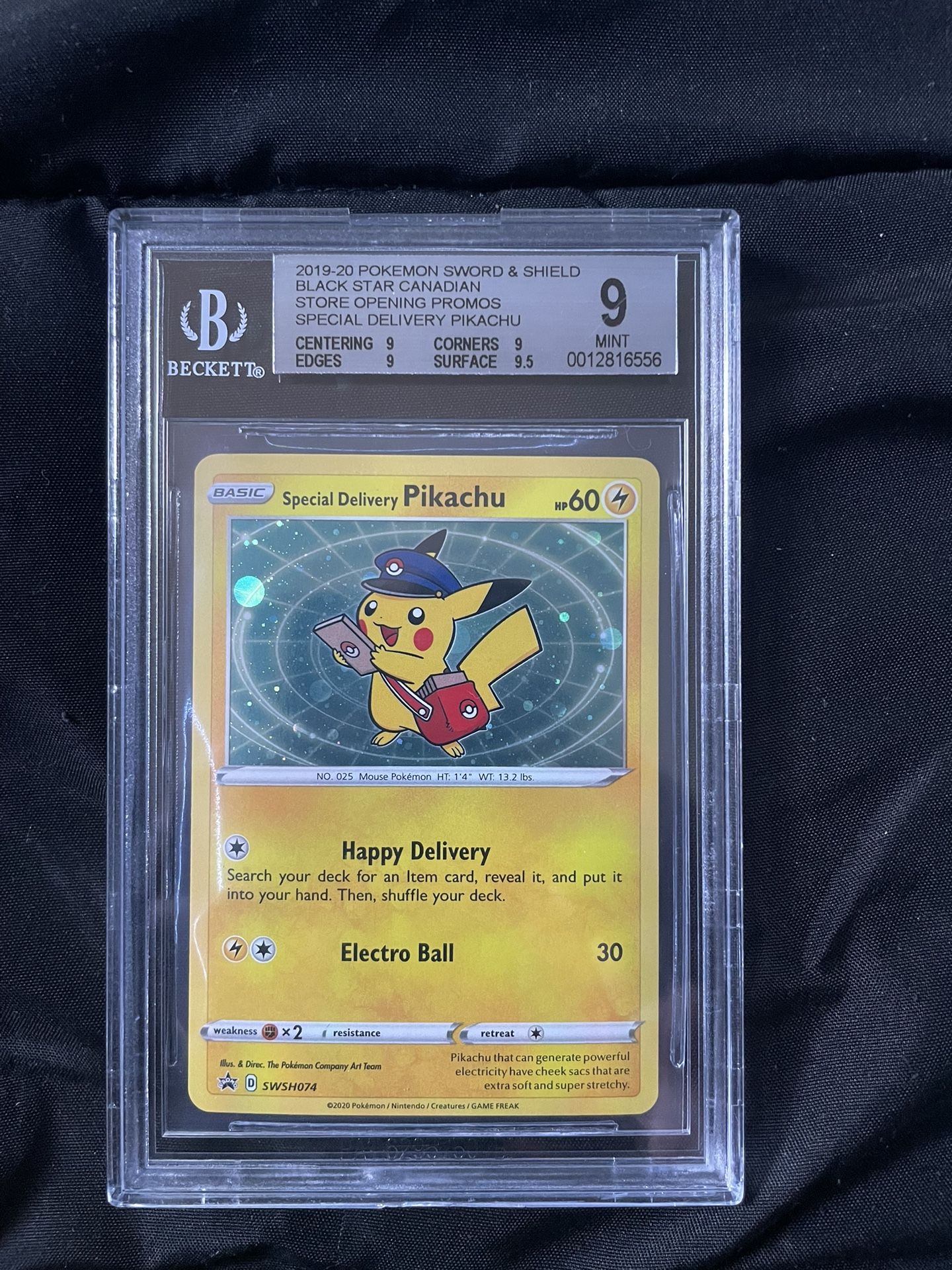 Pokemon Special Delivery Pikachu BGS 9
