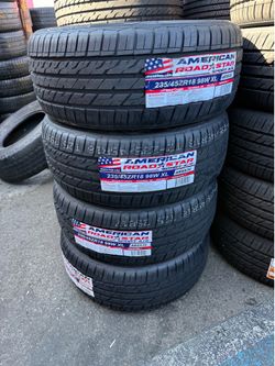 Vendo 235/45/ar18 las 4 llantas nuevas American Rt las 4 por $310
