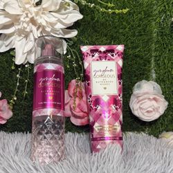 Bath & Body Works Gingham Gorgeous Body Cream & Mist Set 8 oz Shea Butter