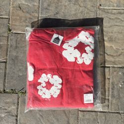 Red Denim Tear Hoodie