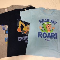 3 Blippi kids T shirt Collection Size small