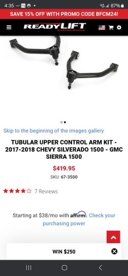 2017-2018 Ready Lift Upper Control Arms