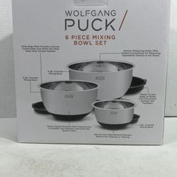 Wolfgang Puck 6 Piece Stainless Steel Mixing Bowl Set!
