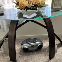Glass Top Sofa Table 