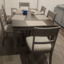Dinning table with extension.