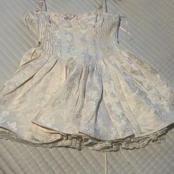 Beige Short Dress