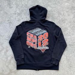 2012 San Francisco GIANTS World Series Champions Majestic MLB Baseball Full Zip Hoodie Womens Medium