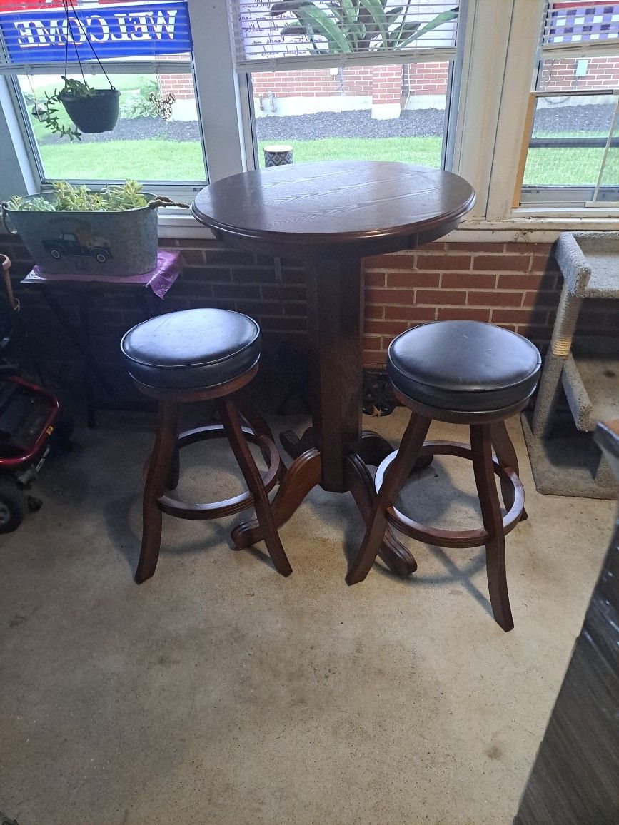 Pub Table And 2 Stools