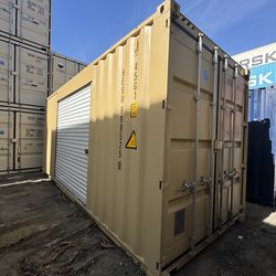 20ft Shipping Container w/ Custom Side Roll-Up Door – Easy Access!