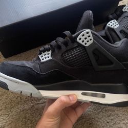 Jordan 4 Black Canvas