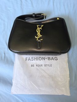 Brand New Black Shoulder Bag with Gold Hardware