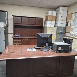 Executive Desk And credenza