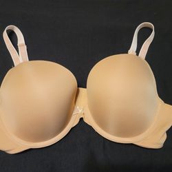 Cacique By Lane Bryant Nude Boost Plunge Bra Size 38D for Sale