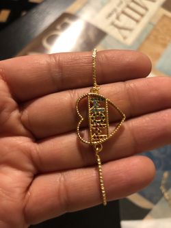 Gold plated bracelet